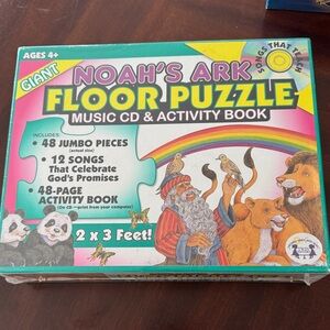 Noah's Ark Giant Floor Puzzle with Music CD - Multicolor